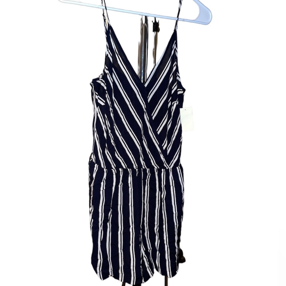 Striped romper NWT